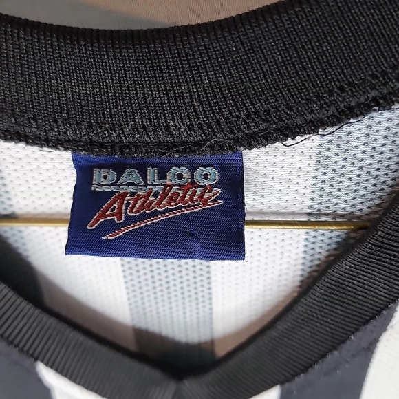 Dalco Athletic Referee Shirt Top Jersey Black & White Medium - Picture 2 of 6